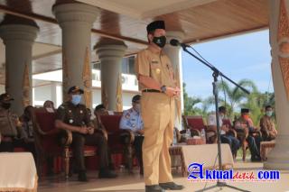 Pjs. Bupati Rohul Pimpin Apel Kesiapsiagaan & Gelar Sarpras Dalam Rangka Antisipasi Bencana